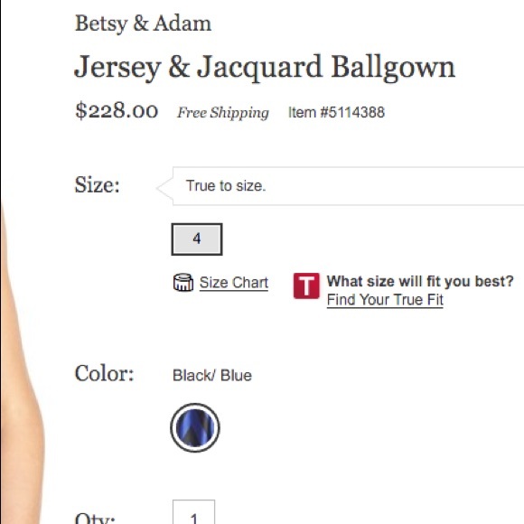 Worn ONCE for a few hours, mock 2-pc classic dress - Picture 3 of 4